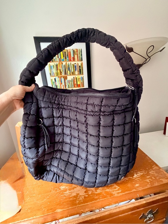 FP Movement by Free People Handbags - Free People Quilted Carryall-Black